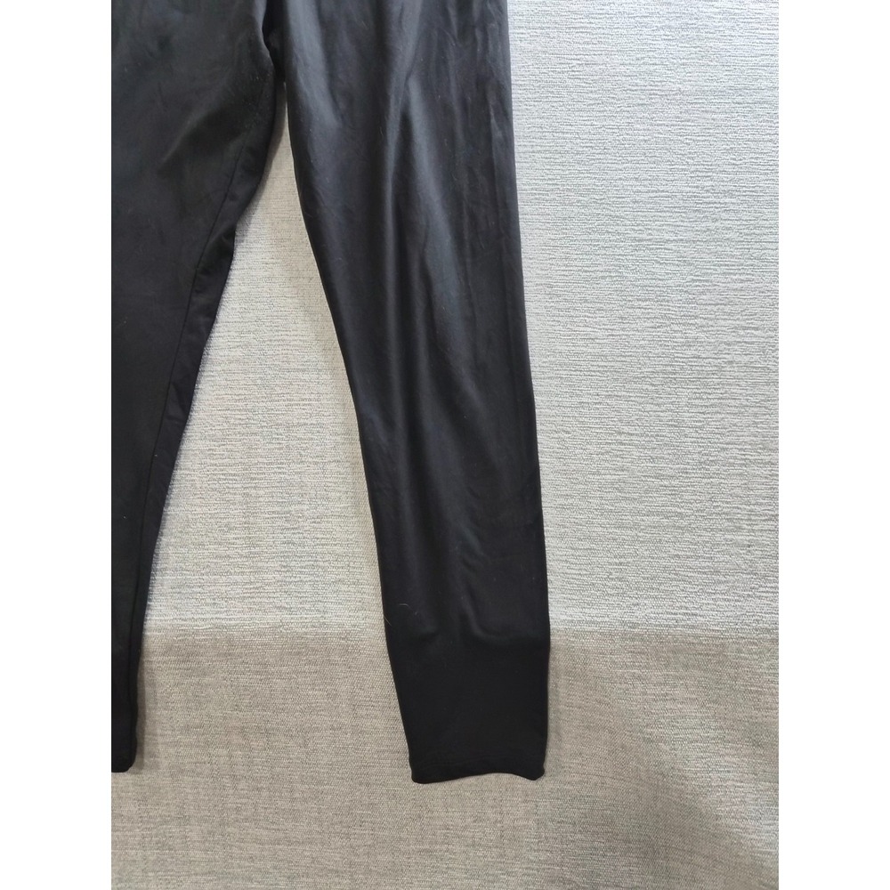 Pink Victorias Secret Ultimate Lace Up Leggings Womens Large Black Stretch Yoga - Picture 8 of 12